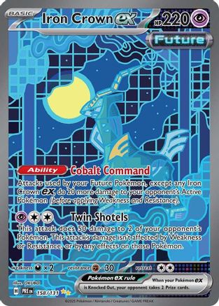 Iron Crown ex 158  - Holofoil - Special Illustration Rare
