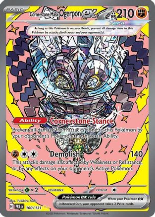 Cornerstone Mask Ogerpon ex 160/131  - Holofoil - Special Illustration Rare