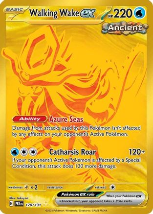 Walking Wake ex 178  - Holofoil - Hyper Rare