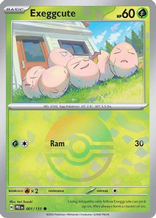 Exeggcute (Poke Ball Pattern) 001  - Holofoil - Common