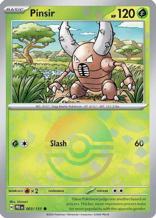 Pinsir (Poke Ball Pattern) 003  - Holofoil - Common