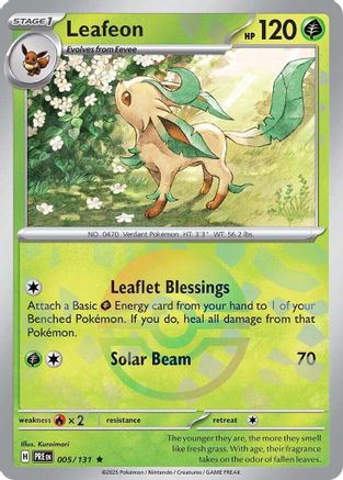 Leafeon (Poke Ball Pattern) 005  - Holofoil - Rare
