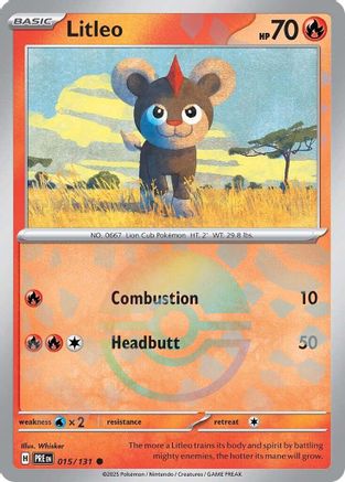 Litleo (Poke Ball Pattern) 015  - Holofoil - Common