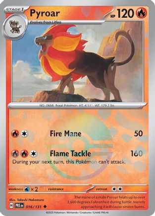 Pyroar (Poke Ball Pattern) 016  - Holofoil - Uncommon