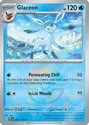 Glaceon (Poke Ball Pattern) 025  - Holofoil - Rare