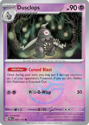 Dusclops (Poke Ball Pattern) 036  - Holofoil - Common