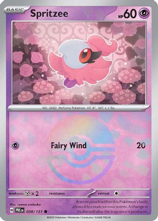 Spritzee (Poke Ball Pattern) 038  - Holofoil - Common