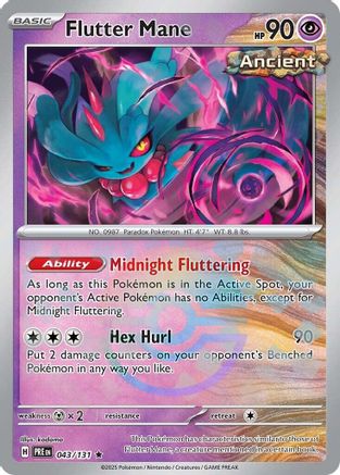 Flutter Mane (Poke Ball Pattern) 043  - Holofoil - Rare