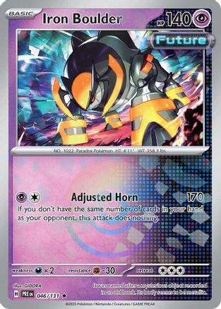 Iron Boulder (Poke Ball Pattern) 046  - Holofoil - Rare