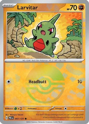 Larvitar (Poke Ball Pattern) 047  - Holofoil - Common