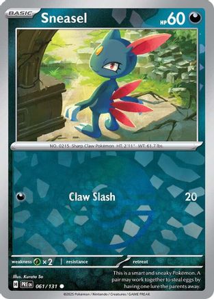 Sneasel (Poke Ball Pattern) 061  - Holofoil - Common