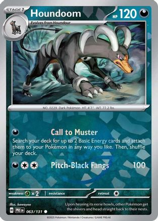 Houndoom (Poke Ball Pattern) 063  - Holofoil - Common