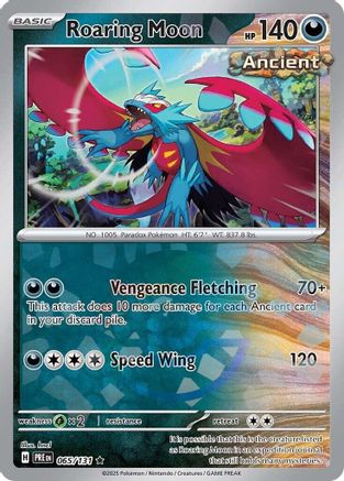 Roaring Moon (Poke Ball Pattern) 065  - Holofoil - Rare