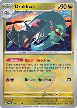 Drakloak (Poke Ball Pattern) 072  - Holofoil - Common