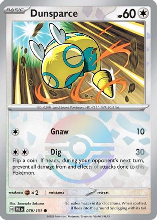 Dunsparce (Poke Ball Pattern) 079  - Holofoil - Common
