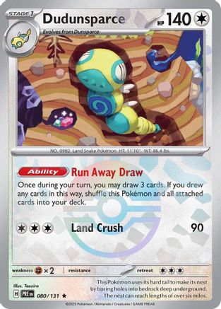 Dudunsparce (Poke Ball Pattern) 080  - Holofoil - Rare