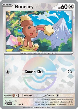 Buneary (Poke Ball Pattern) 083  - Holofoil - Common