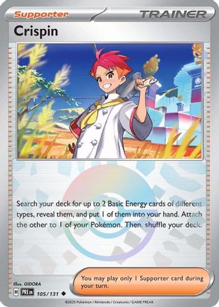 Crispin (Poke Ball Pattern) 105/131  - Holofoil - Uncommon