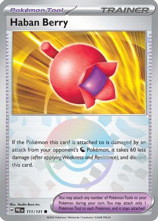Haban Berry (Poke Ball Pattern) 111  - Holofoil - Common