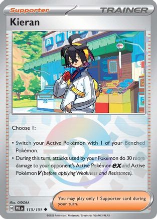 Kieran (Poke Ball Pattern) 113/131  - Holofoil - Uncommon