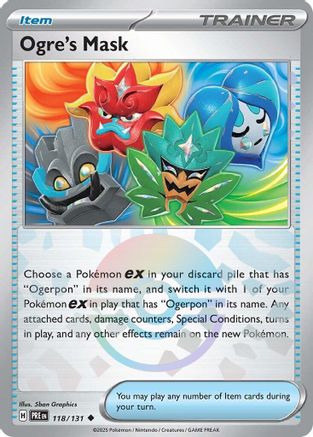 Ogre's Mask (Poke Ball Pattern) 118  - Holofoil - Uncommon