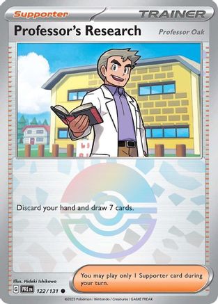 Professor's Research [Professor Oak] (Poke Ball Pattern) 122  - Holofoil - Common
