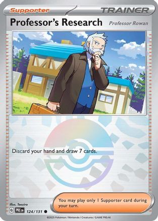 Professor's Research [Professor Rowan] (Poke Ball Pattern) 124  - Holofoil - Common