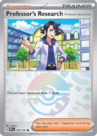 Professor's Research [Professor Sycamore] (Poke Ball Pattern) 125  - Holofoil - Common
