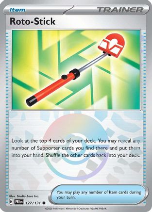 Roto-Stick (Poke Ball Pattern) 127  - Holofoil - Common