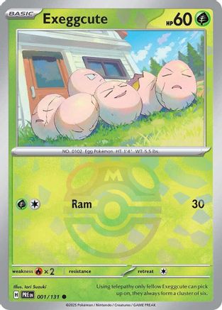 Exeggcute (Master Ball Pattern) 001  - Holofoil - Common