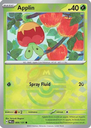 Applin (Master Ball Pattern) 009  - Holofoil - Common