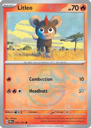 Litleo (Master Ball Pattern) 015  - Holofoil - Common