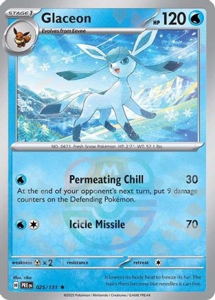 Glaceon (Master Ball Pattern) 025  - Holofoil - Rare