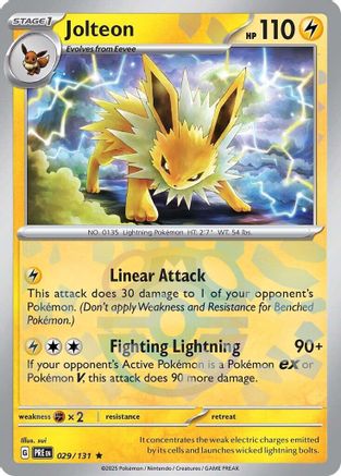 Jolteon (Master Ball Pattern) 029  - Holofoil - Rare