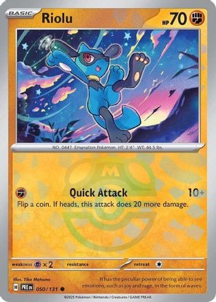 Riolu (Master Ball Pattern) 050  - Holofoil - Common