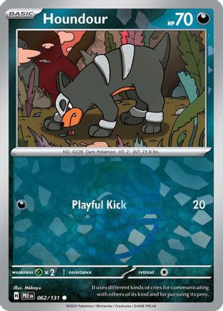 Houndour (Master Ball Pattern) 062  - Holofoil - Common
