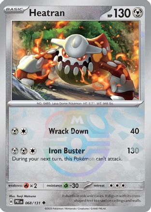 Heatran (Master Ball Pattern) 068  - Holofoil - Uncommon
