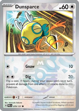 Dunsparce (Master Ball Pattern) 079  - Holofoil - Common