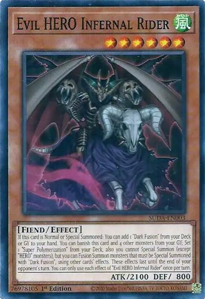 Evil HERO Infernal Rider (SUDA-EN003) - Common