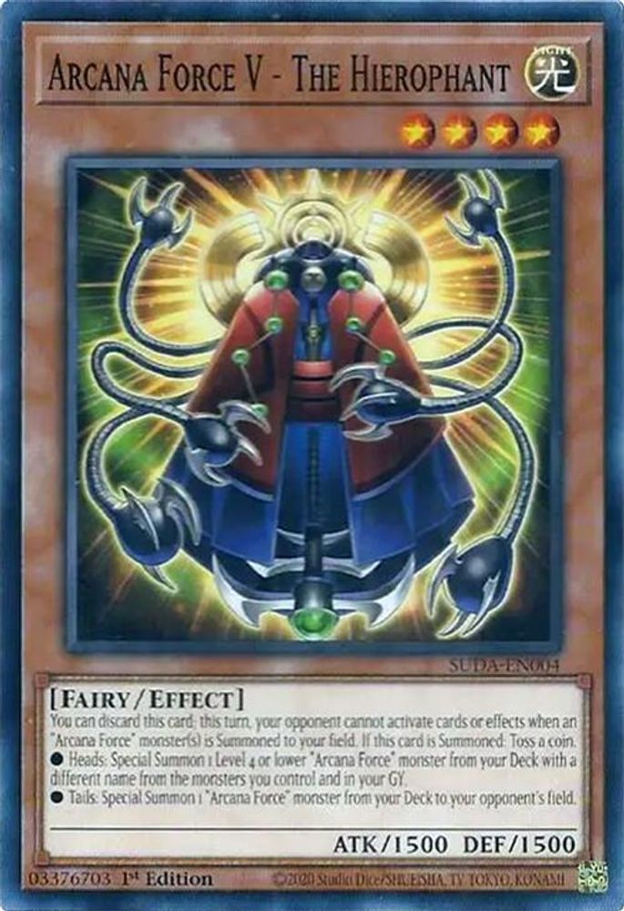 Arcana Force V - The Hierophant (SUDA-EN004) - Common