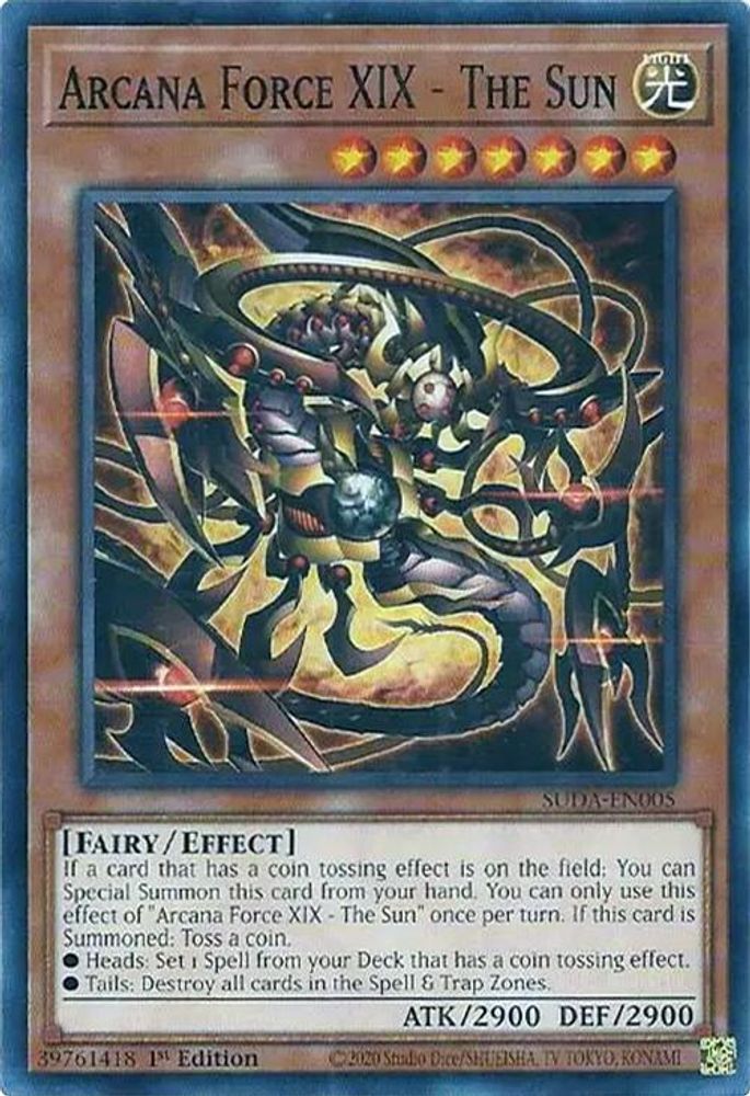 Arcana Force XIX - The Sun (SUDA-EN005) - Common