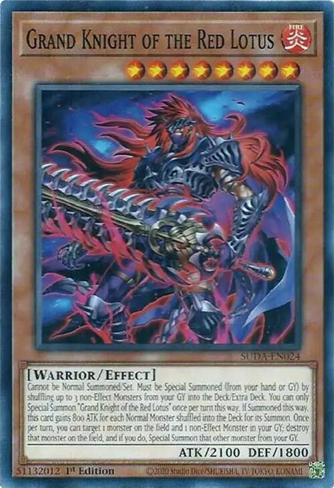 Grand Knight of the Red Lotus (SUDA-EN024) - Common