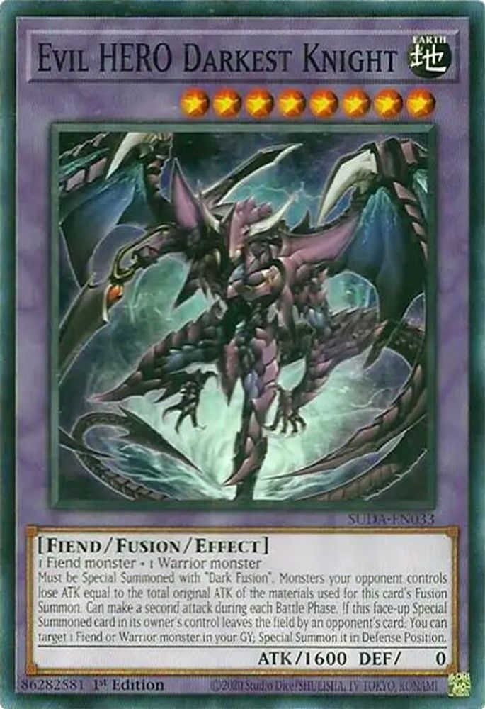 Evil HERO Darkest Knight (SUDA-EN033) - Common