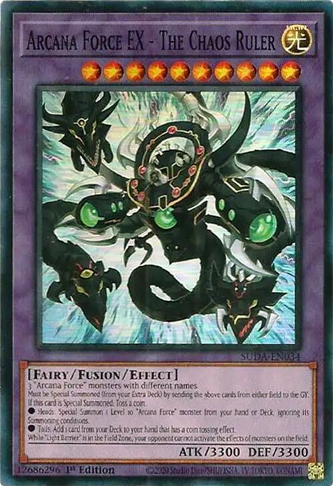 Arcana Force EX - The Chaos Ruler (SUDA-EN034) - Super Rare