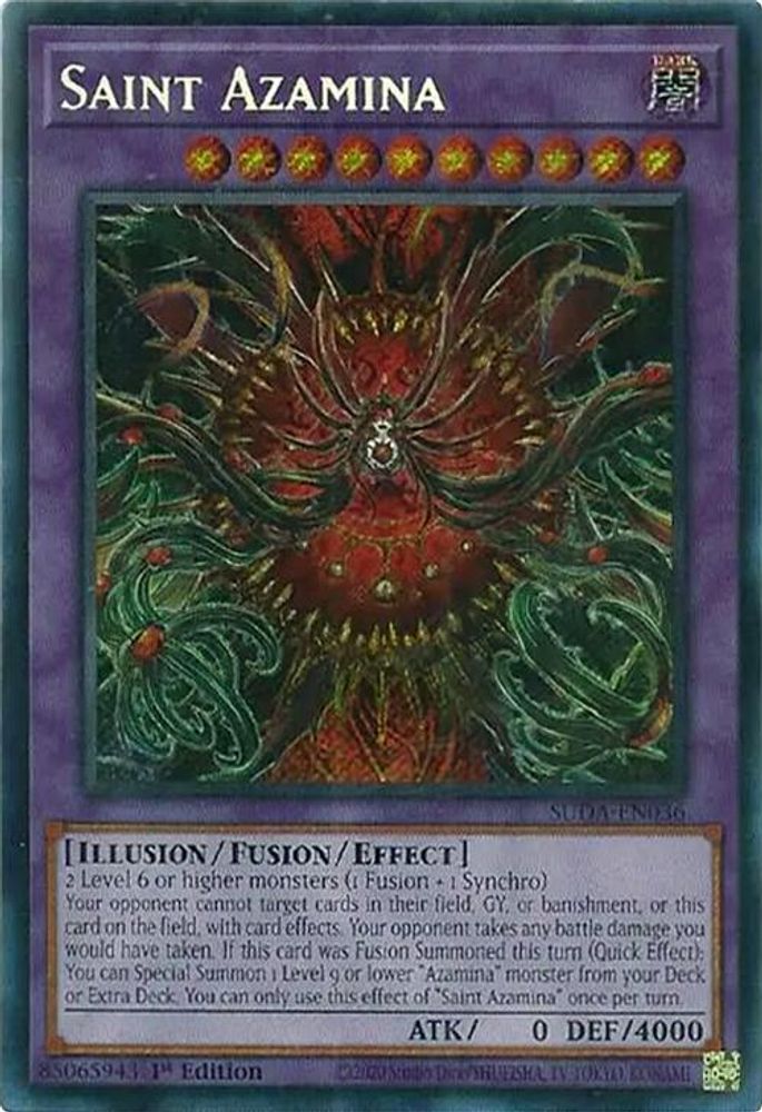 Saint Azamina (SUDA-EN036) - Secret Rare