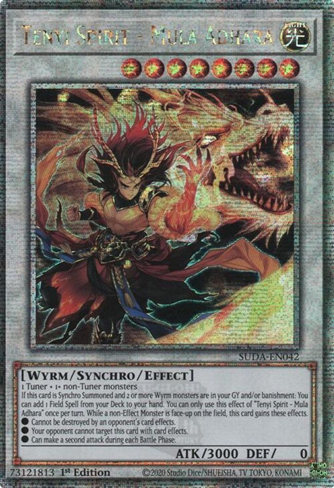Tenyi Spirit - Mula Adhara (Quarter Century Secret Rare) (SUDA-EN042) - Quarter Century Secret Rare