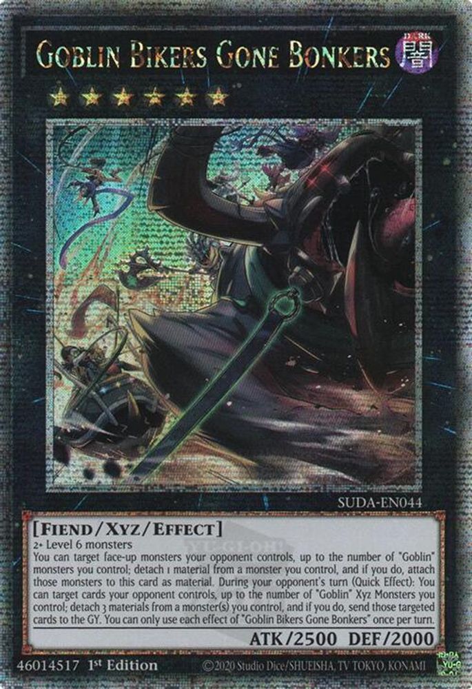 Goblin Bikers Gone Bonkers (Quarter Century Secret Rare) (SUDA-EN044) - Quarter Century Secret Rare