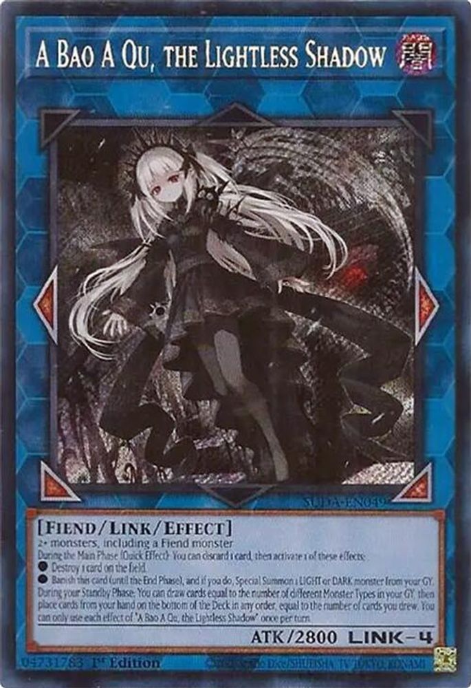 A Bao A Qu, the Lightless Shadow (SUDA-EN049) - Secret Rare