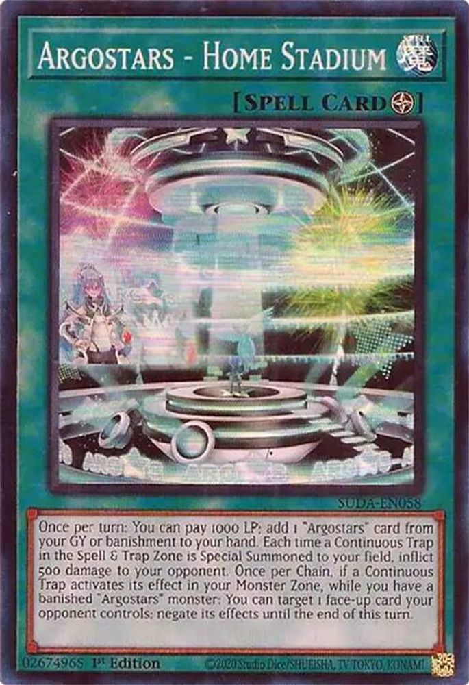 Argostars - Home Stadium (SUDA-EN058) - Super Rare