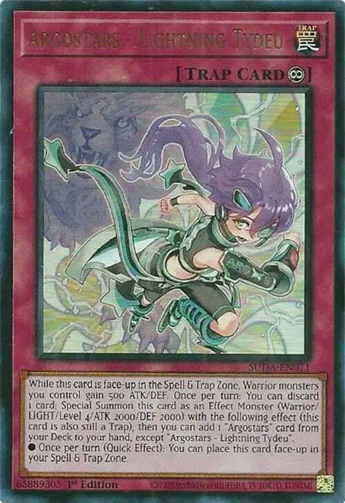 Argostars - Lightning Tydeu (SUDA-EN071) - Ultra Rare